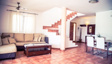 Resa estates Ibiza property for sale sant jordi tourist license living room and stairs.jpg